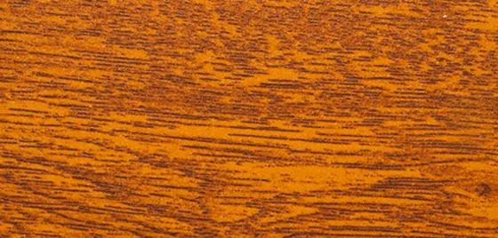 Official CORTIZO sample – aluminium profile with a wood-effect finish, reference DEM805T