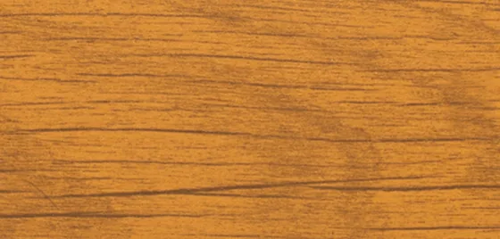 Official CORTIZO sample – aluminium profile with a wood-effect finish, reference DRV322T