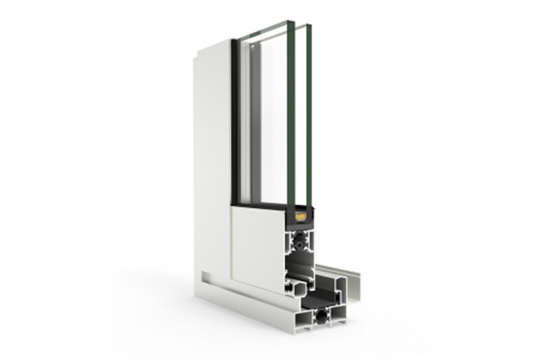 Section through the CORTIZO 4200 Sliding system, official manufacturer image