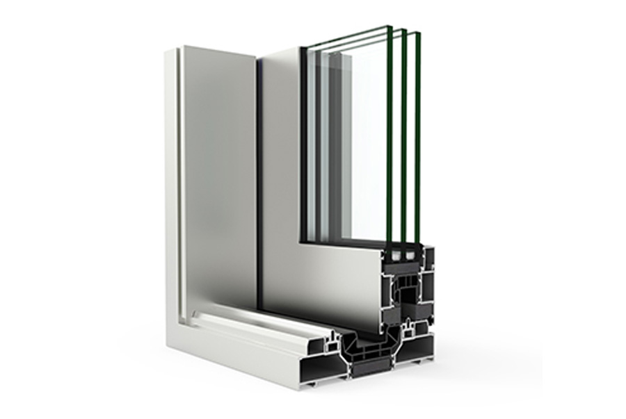 Section through the CORTIZO 4600 Plus Lift & Slide system, official manufacturer image
