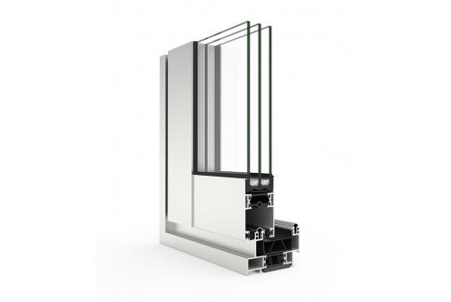 Section through the CORTIZO 4900 HI Sliding system, official manufacturer image