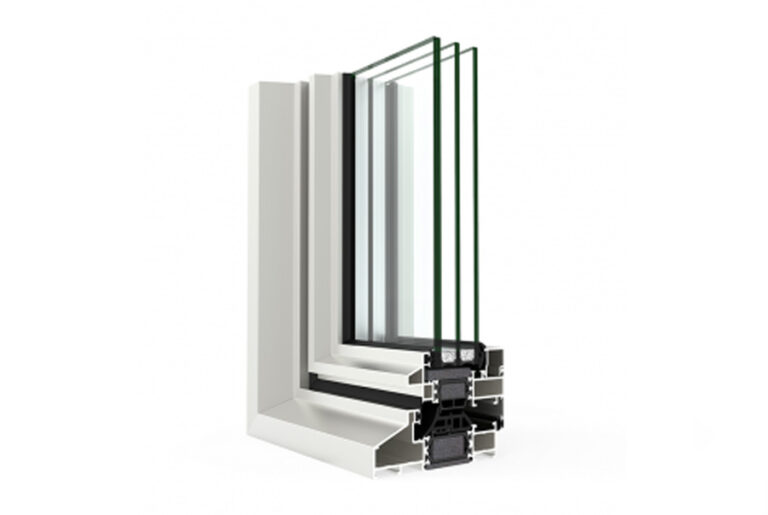 Section through the CORTIZO Alu-Steel system, official manufacturer image