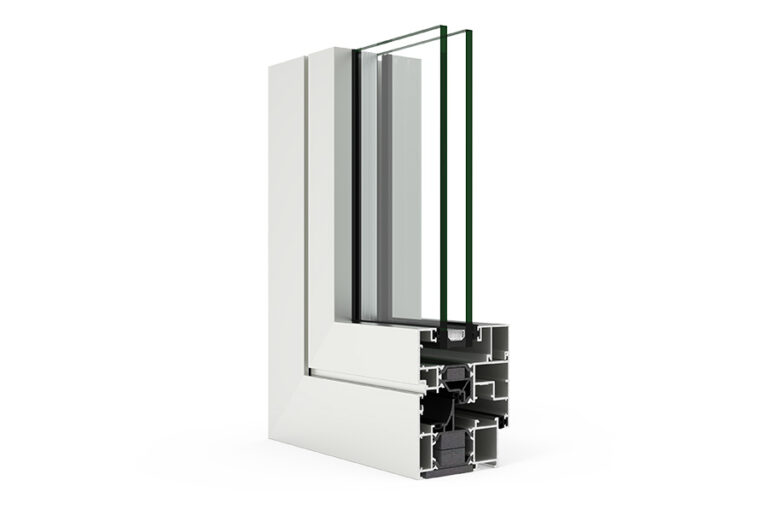 Section through the CORTIZO COR 70 Evolution system, official manufacturer image
