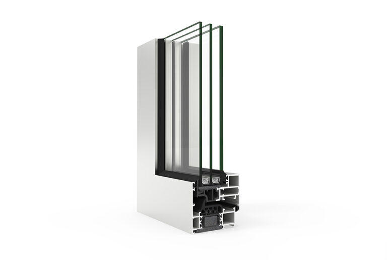 Section through the CORTIZO COR 70 Concealed Sash system, official manufacturer image