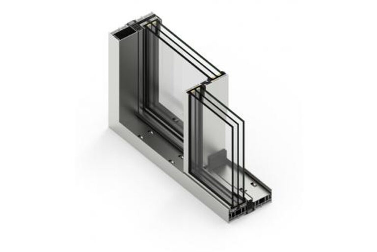 Section through the CORTIZO COR Vision Plus Sliding system, official manufacturer image