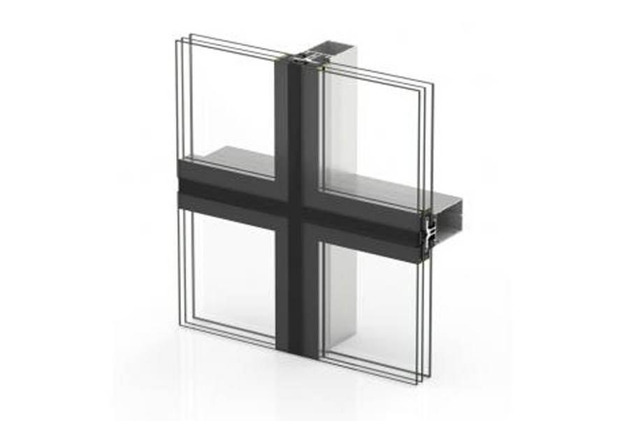 Section through the CORTIZO SG 52 façade system, official manufacturer image