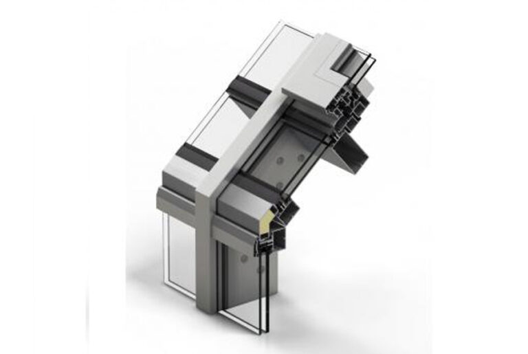 Section through the CORTIZO Rooflight – Veranda system, official manufacturer image