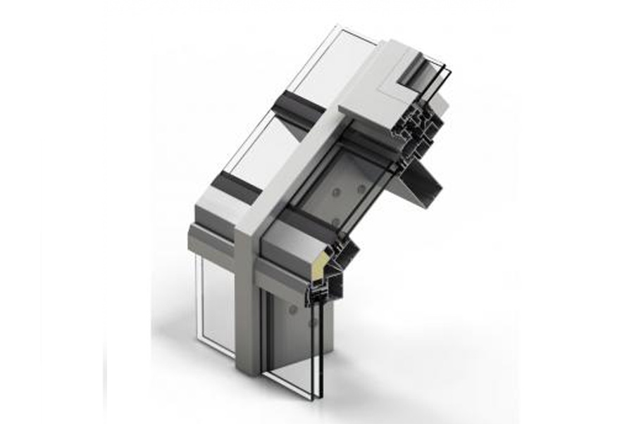 Section through the CORTIZO Rooflight – Veranda system, official manufacturer image