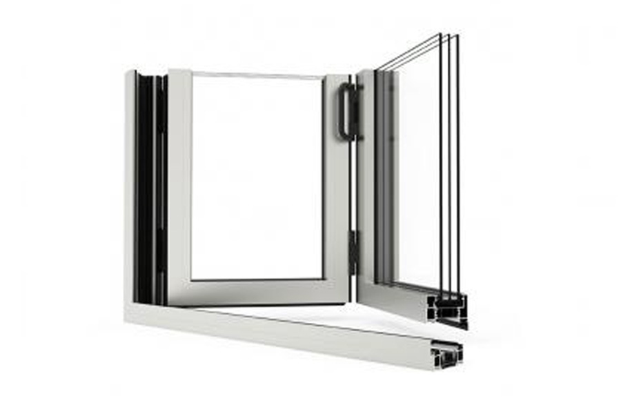 Section through the CORTIZO Bi-fold Plus system, official manufacturer image