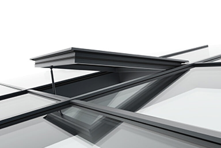 Section through the CORTIZO Smoke Vent system system, official manufacturer image
