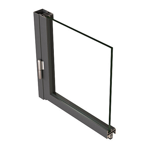 Jansen Art’15 – 90° corner section of the minimal internal door profile, official render