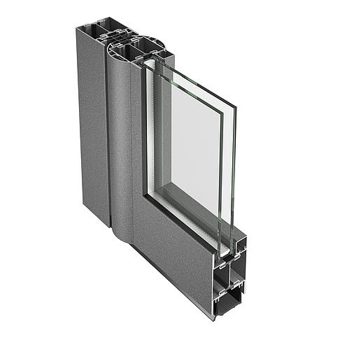 Jansen Janisol – 90° corner section of the finger-trap-protected door, official render