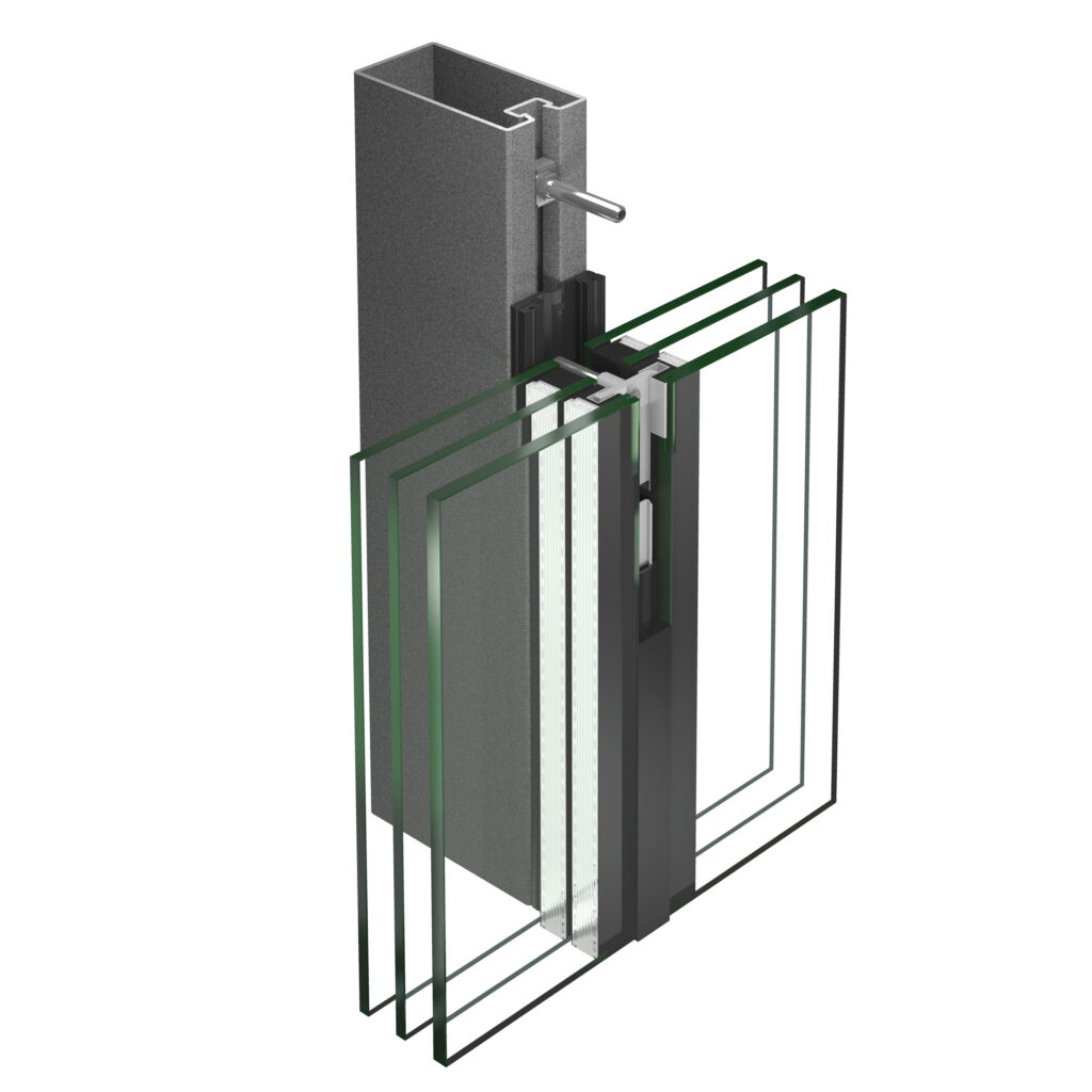 A structurally bonded façade, Jansen VISS SG system