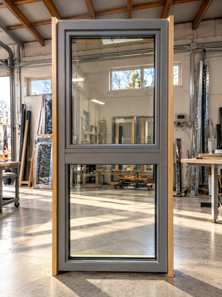 Aluminium-clad timber windows