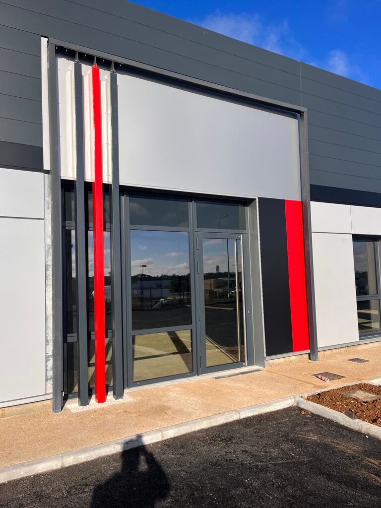 Business park, Poitiers, France — entrance